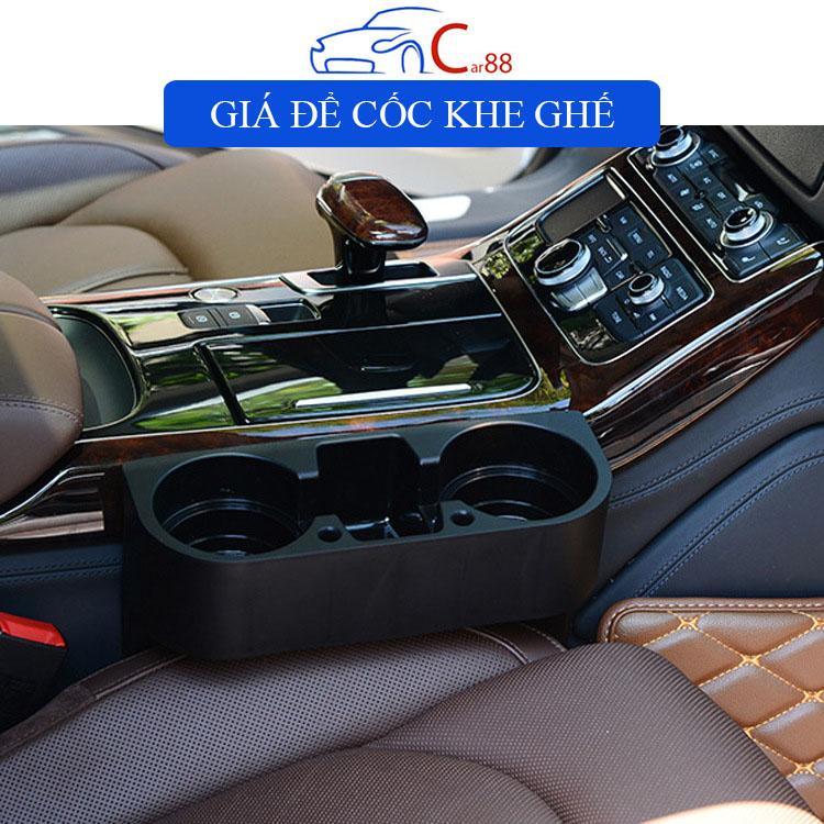 (28) Khay Để Cốc Đựng Đồ Gắn Khe Ghế Ô Tô Tiện Lợi