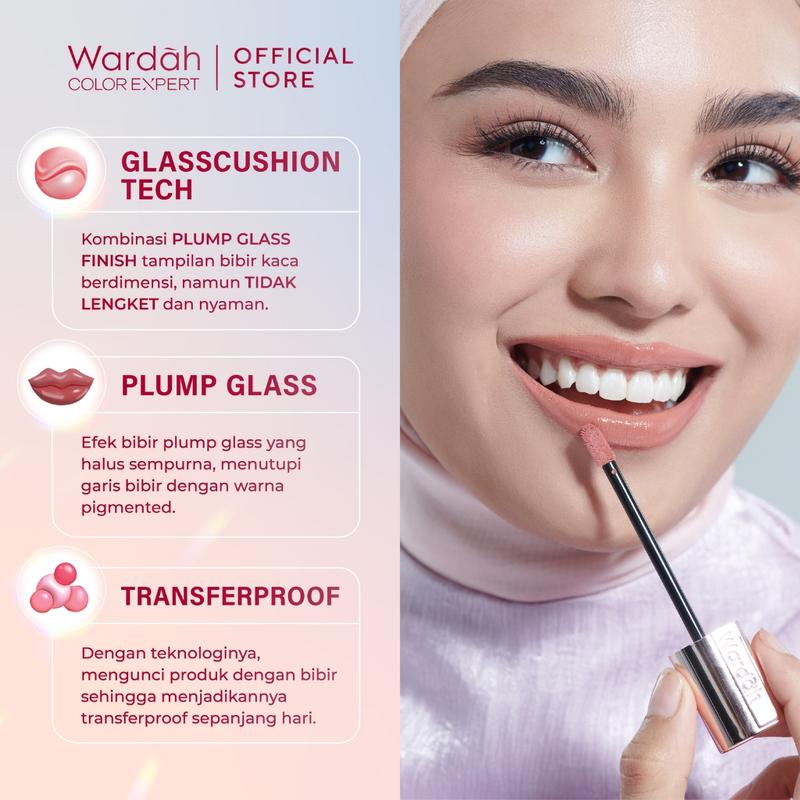 New ! Wardah Glasting Liquid Lip 3,5 gr 7