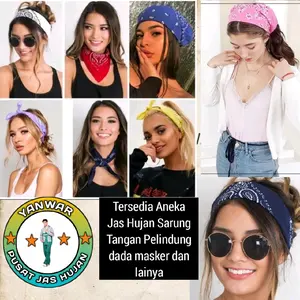 Bandana Sleyer Pria wanita Slayer Iket Penutup Rambut Murah masker motif batik kain Termurah katun