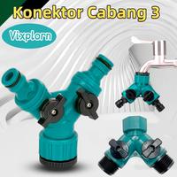 Gambar Vixplorn Konektor Cabang 3 Penyambung Selang Air Sambungan Quick Release/ Selang Y Kran Air 3 Cabang 1/2 Dan 3/4 Dengan Valve - Y Kran dari Vixplorn Kab. Tangerang 1 Tokopedia