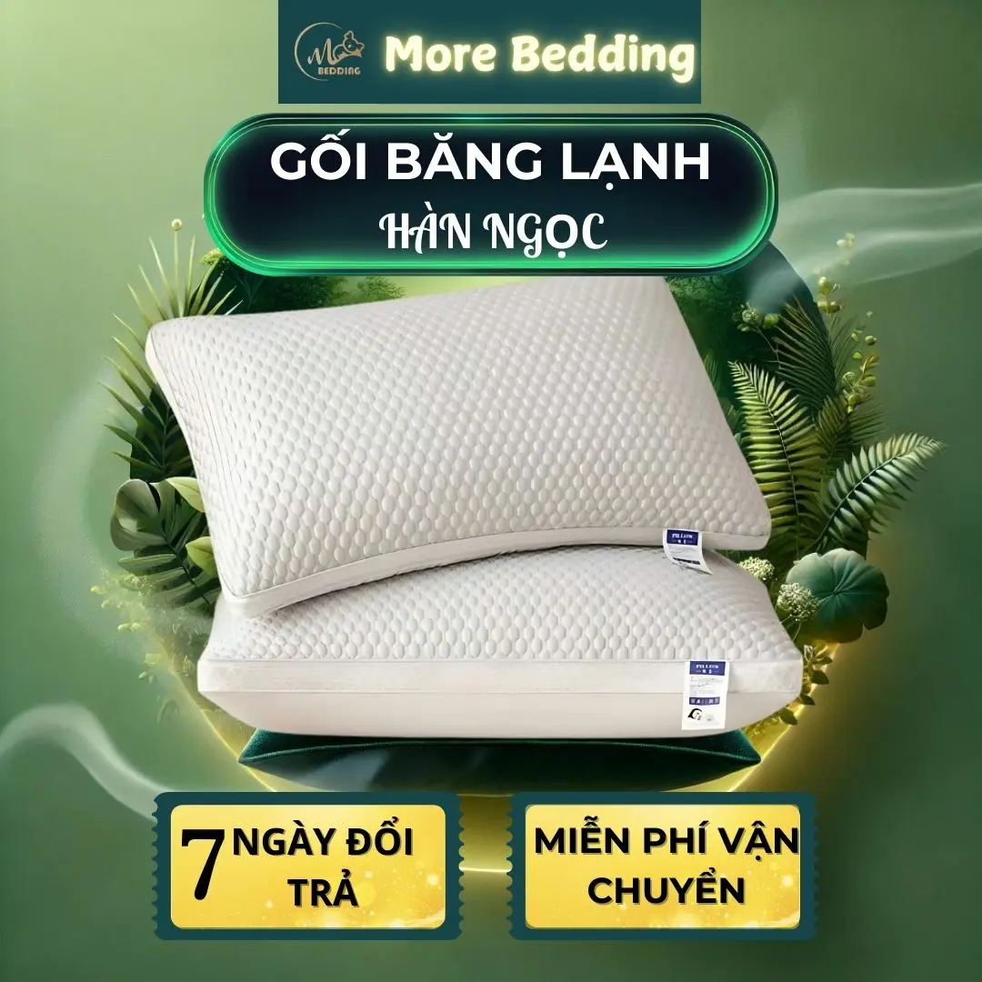 Gối Băng Lạnh More Bedding Mát Lạnh Êm Ái Thấm Hút Mồ Hôi - Hàn Ngọc - Dòng Sản Phẩm Mới