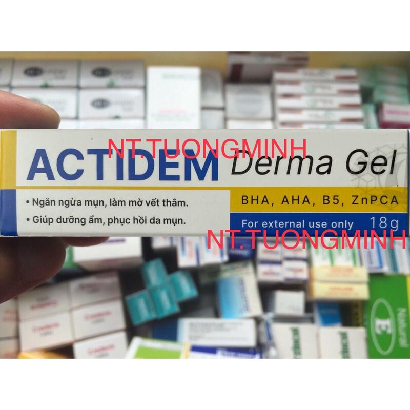 Gel ACTIDEM Derma 18g - Mụn Ẩn, Mụn Thâm, Dưỡng Ẩm Da Tuýp 18g