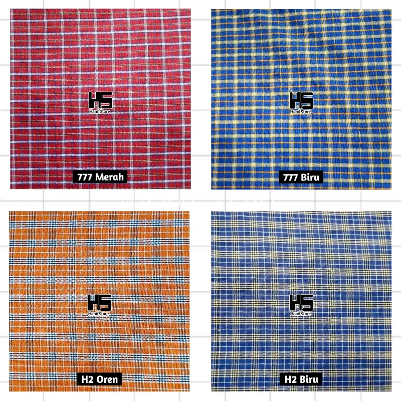 Kain katun yardyed seragam sekolah motif kotak #2 8