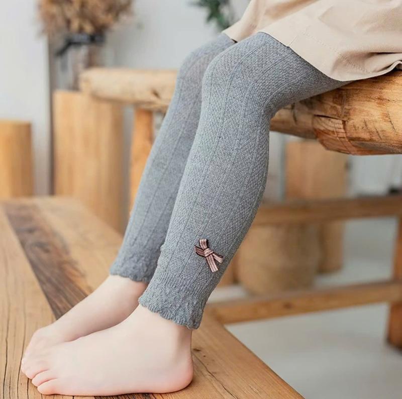 <NƠ> Quần Tất Len NƠ Không bàn Xinh Xắn, Mềm Đẹp Cho Bé Gái 3 tháng - 6 Tuổi , CO DÃN 4 chiều , Mềm mịn và đanh. Quần legging xuất hàn đính nơ siêu cute cho bé.