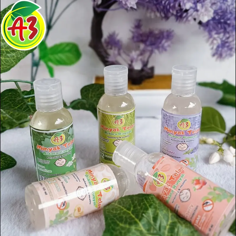 6pcs/12pcs minyak telon bidara ruqyah 60ml anak-anak bayi menghangatkan Perut Aroma  Lavender lotion 1