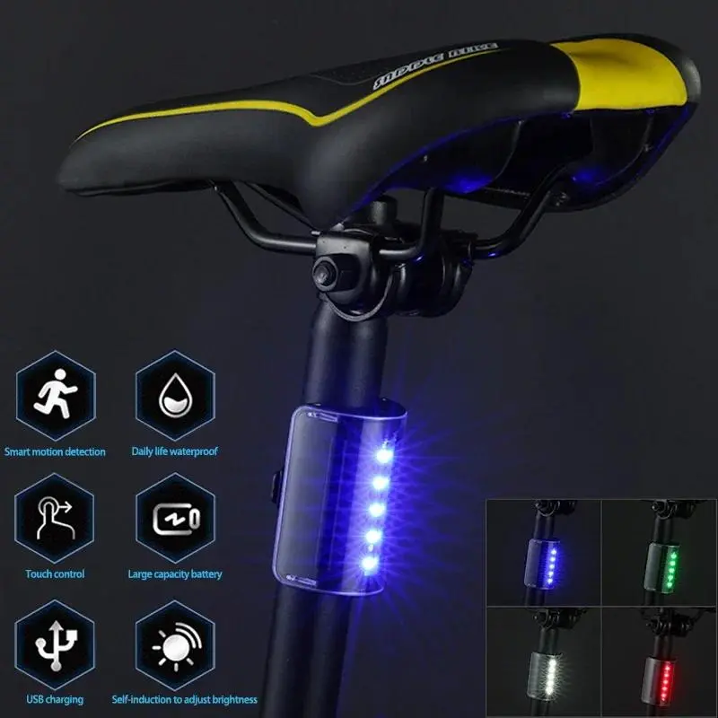 Touch bicycle taillights, mountain bike lights, charging lights