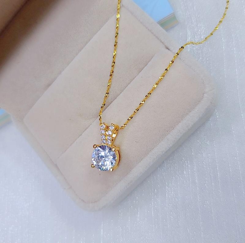[1212] Dây xoắn nhí phối mặt 1 viên đá hình tai thỏ xinh xắn dây dài 45cm 2
