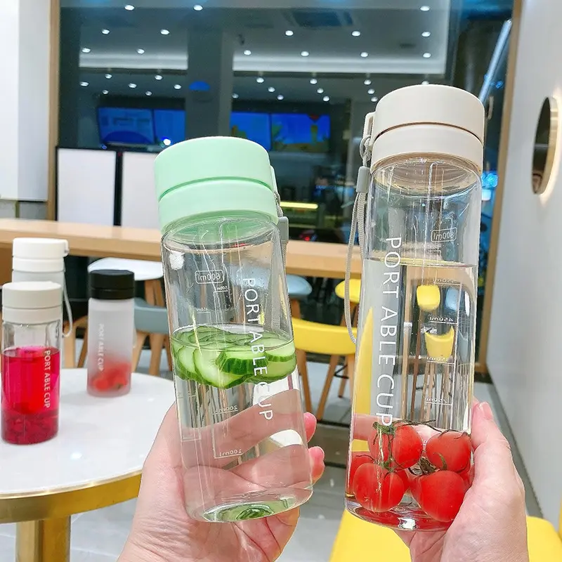 Cốc Nhựa, Gia Dụng Và Sinh Viên, Thiết Kế Ưa Nhìn, Thích Hợp Cho Nữ, Phong Cách Hàn Quốc, Cốc Trà Dễ Thương, Cốc Uống Nước, Bán Buôn Có Sẵn