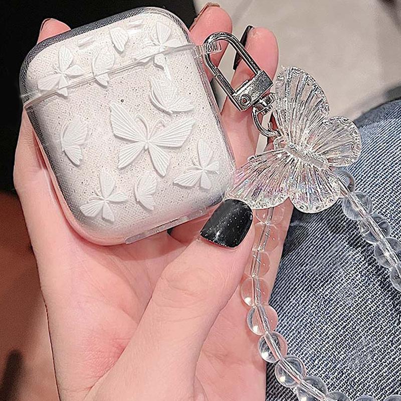 Product Introduction of Vỏ Bọc Tai Nghe Bluetooth AirPods Pro2iphone2 Thế Hệ, In Hình Bướm Lấp Lánh, Vỏ Bảo Vệ, Tương Thích Với AirPods 3 Phụ Kiện Earphone 4