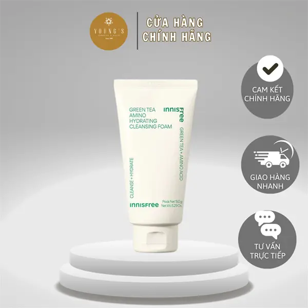 Sữa Rửa Mặt Green Tea Amino Hydrating Cleansing Foam 150g
