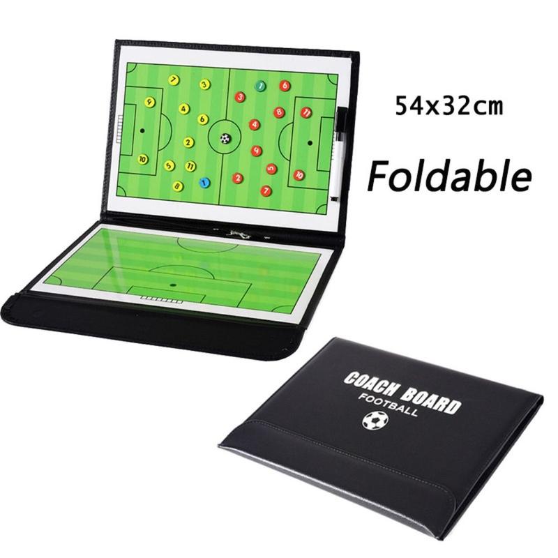 Player Positioning Aid PU Magnetic Soccer Board Waterproof Non-slip Football Strategy Tool Magnetic Chess Reversible Court Design Football Training Aid Football Course 6