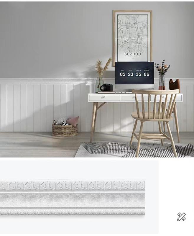 Product Introduction of Waistline Self-Adhesive Baseboard Wall Sticker Decorative By Frame Trim Corner Edge Banding 3D Beauty Edge Crown Moulding Tiles Sticker Ornaments 10