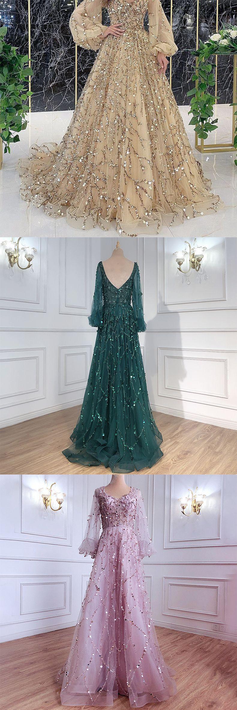 Product Introduction of 2025 new gold heavy industry beads luxury evening dress sexy Cosmopolitan Queen long dress yq7109 5