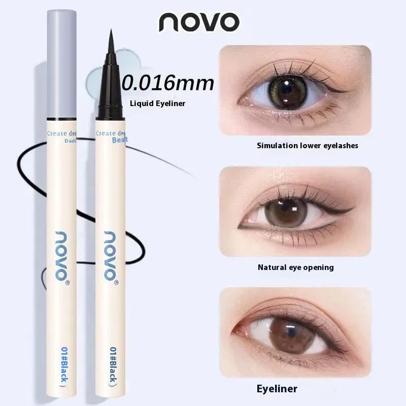 [0.01mm Ultra Fine Liquid Eyeliner]Waterproof and sweatproof Long-lasting color without smudging Student beginner eyeliner Easily create exquisite eye makeup   natural eyeliner   eyeliner 4