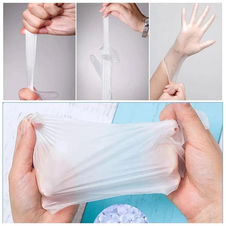 Product Introduction of Food Grade Household Cleaning Transparent Pvc Vinyl Disposable Gloves 100pcs 7