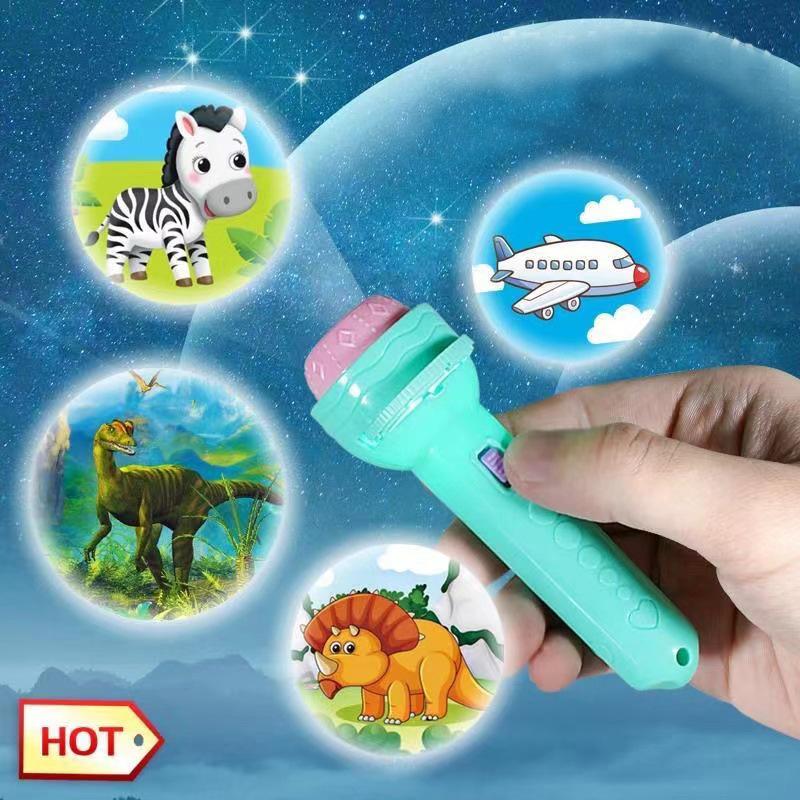 đèn pin chiếu hình ảnh cho bé thỏa thích khám hoa quả, động vật, côn trùng, phương tiện, siêu nhân