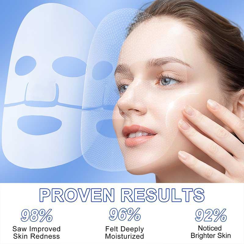 YECUCE 6 Counts/box Exclusive Gift Box, Bio-collagen Brightening Mask, Deep Moisture Lock, Luxurious Bio-collagen & Niacinamide & Vitamin E Essence, Suitable for All Skin Types, Sleep Nourishment, Travel Portable, Christmas Surprise Gift 6