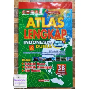 Atlas Kecil Lengkap Indonesia & Dunia Edisi Terbaru 38 Provinsi