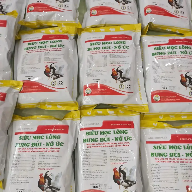 Siêu mọc lông, Bung đùi nở ức - gói lẻ 200g, sản phẩm dành cho gà vịt 2