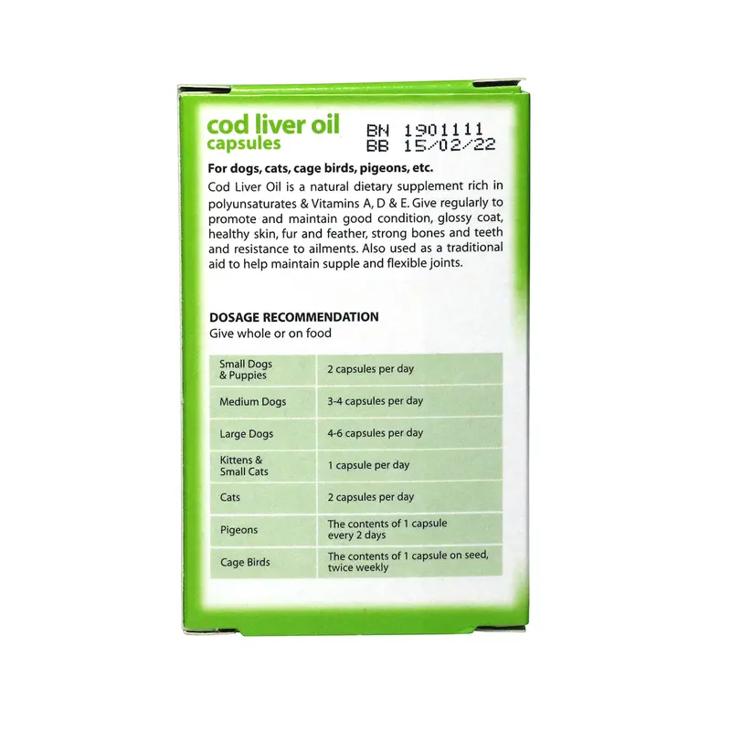 Minyak Hati Ikan Kod Untuk Kucing & Anjing Johnson's Cod Liver Oil 1
