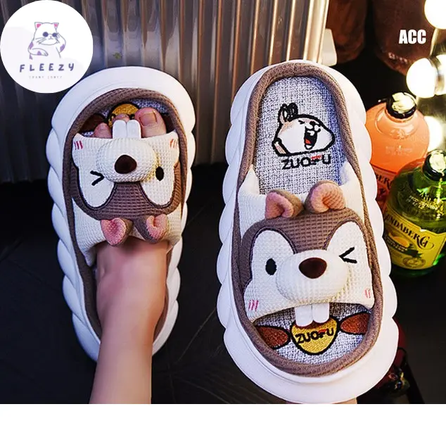 Fleezy Sandal Rumah Indoor Jelly Premium Sangat empuk - Rocky Karet Wanita Shoes  Sendal  Perempuan