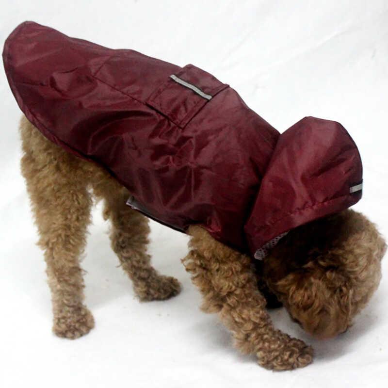 Product Introduction of Dog Small Large Waterproof Clothes Reflective  Rain Coats Hooded Jacket Raincoat Chihuahua Pet plies 37