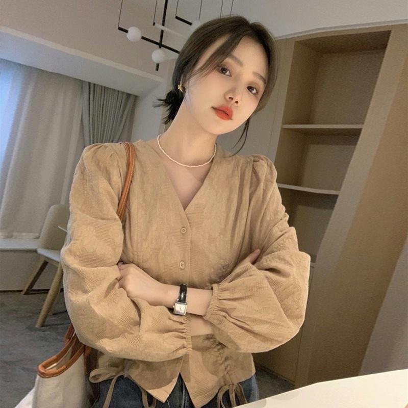 Product Introduction of yikoo-Kemeja korea lengan panjang blouse wanita shirt atasan pakaian 2