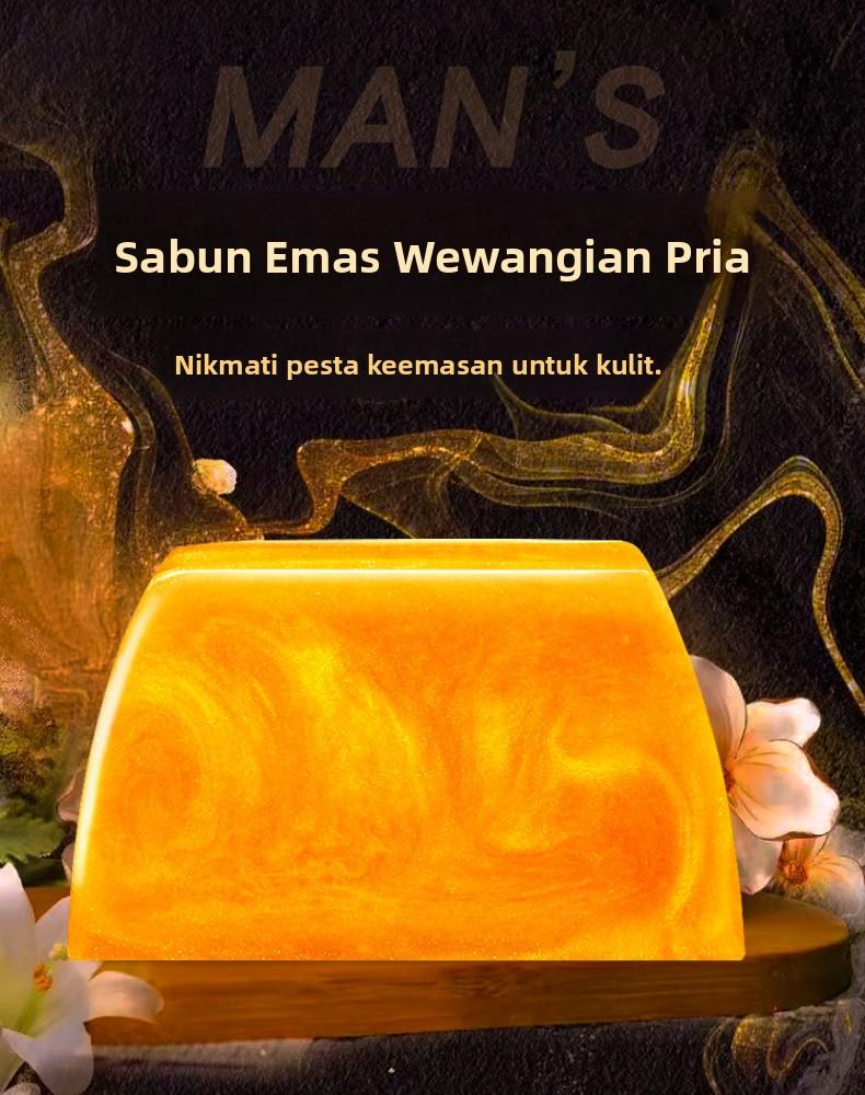 Sabun Handmade Parfum Sabun Emas Sabun Wangi Sabun Minyak Esensial Sabun Anti-Mite Sabun Mandi Sabun Wangi Sabun Pelembut Kulit Melembapkan Halus Menutrisi