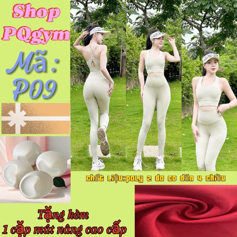 Bộ sét đồ tập gym-yoga phối trước sau co dãn 4 chiều Sport Chạy Bộ Tập Thể Dục Thể Dục Top Poly 2 Da thao nữ sang chảnh