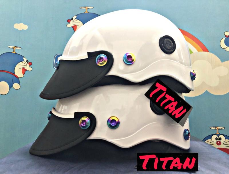 Nón Bảo Hiểm Thời Trang - Mũ Bảo Hiểm 1/2 Sơn Nhiều Màu - Phủ NaNo - Gắn 7 Ốc TiTan Gr5 Siêu Ngầu mũtitan