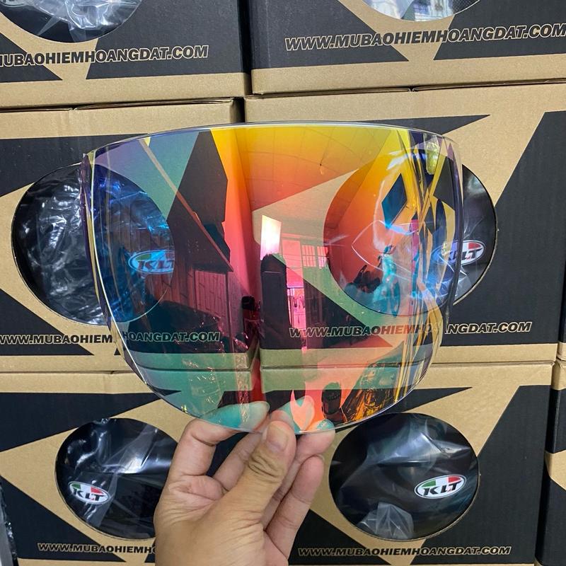 Kính revo đi đêm và đi ngày gắn nón KLT - KYT 1/2