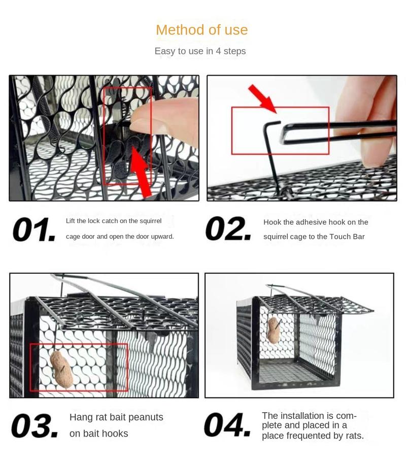 Product Introduction of Mouse Cage Mousetrap Mouse Cage To Catch Mice Fully Automatic Mouse Killer Household Mousetrap Sticky Horse 0