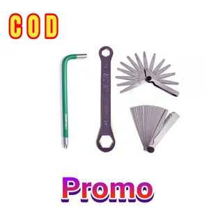 Kunci stel klep set 3pcs + Fuller gauge feeler 0.05-1mm set L klep T 40