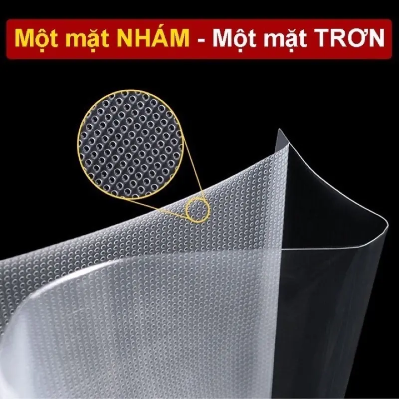 50 Túi hút chân không thực phẩm 1 mặt nhám , 50 Túi hút chân không 1 mặt nhám