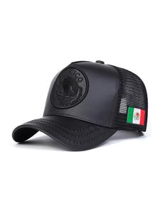 Gorra de béisbol con la bandera de México, unisex ajustable con protección solar, gorra casual para deportes al aire libre y uso diario