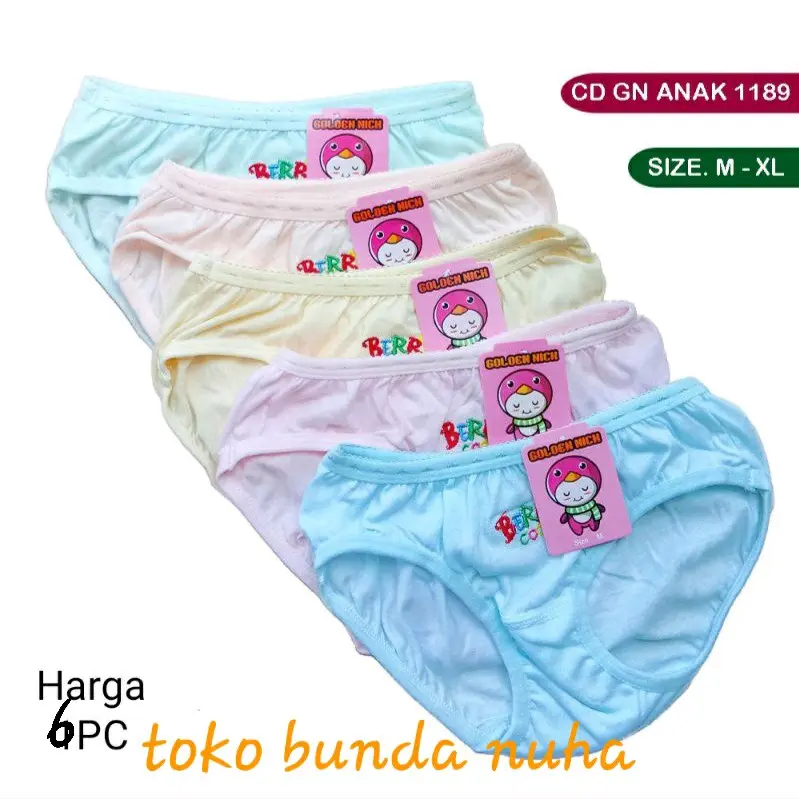 (6pcs)CELANA DALAM ANAK ANAK. golden nick anak.