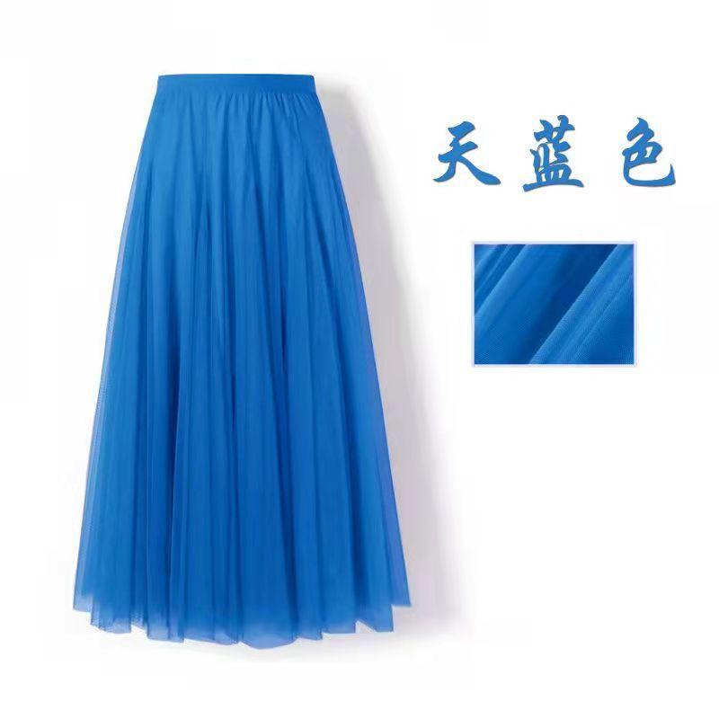 Product Introduction of Skirt Jaringan, Pinggang Tinggi, Panjang Setengah, Slim Fit, Sesuai Langsing, Sesuai untuk Musim Bunga dan Musim Panas, Skirt Pettiskirt Tarian Persegi, Ketibaan Baru 7