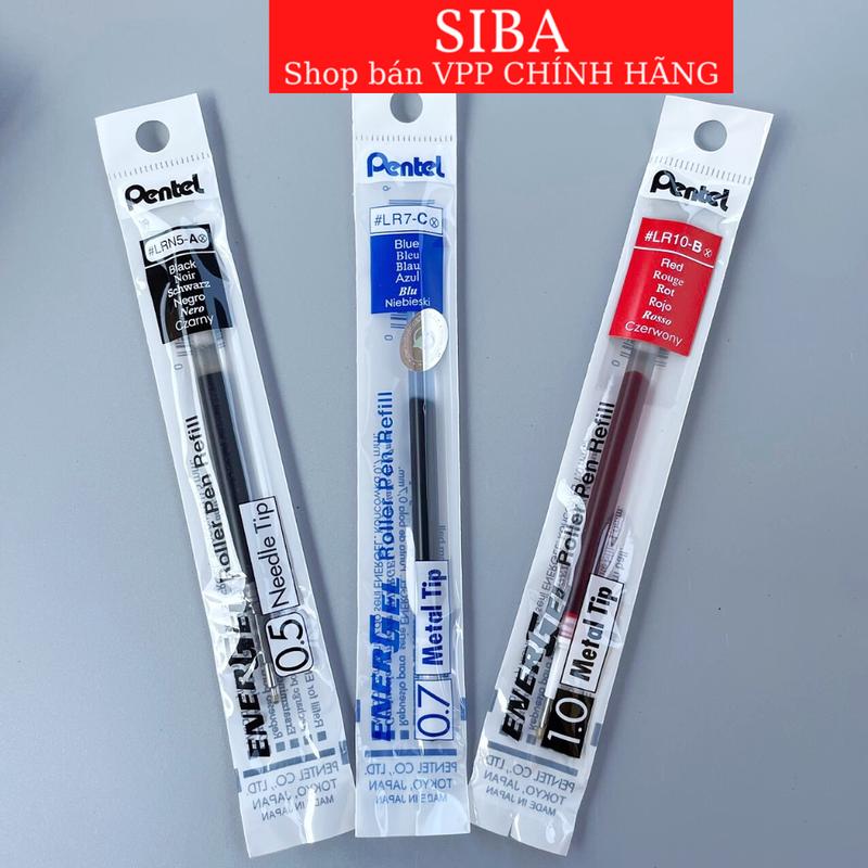 Ruột bút Pentel ENERGEL nét 0.5 0.7 1.0mm ngòi thay thế bút gel Pentel các màu mực