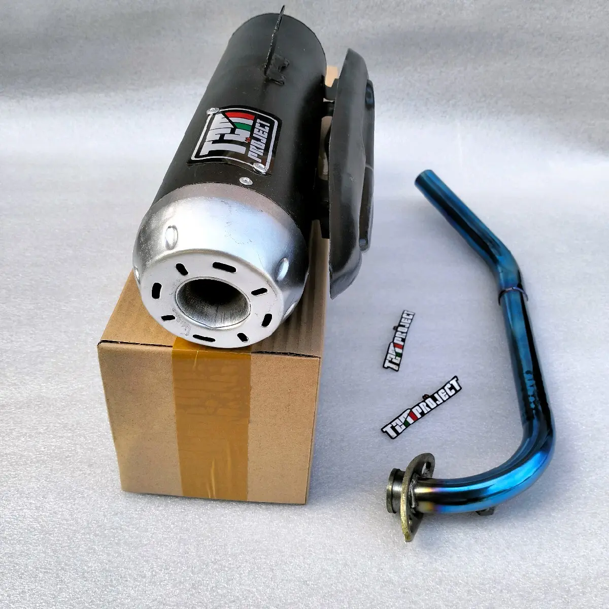 Knalpot TZM Project Bluemoon Beat Vario PCX Nmax Aerox Scoopy Aksesoris Besi Motor Fullsystem