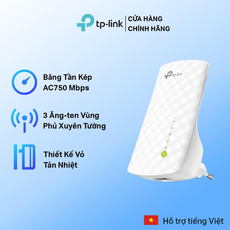 Bộ Mở Rộng Sóng Wifi TP-Link RE200 Chuẩn Băng Tần Kép AC Tốc Độ 750Mbps kích wifi kich  song