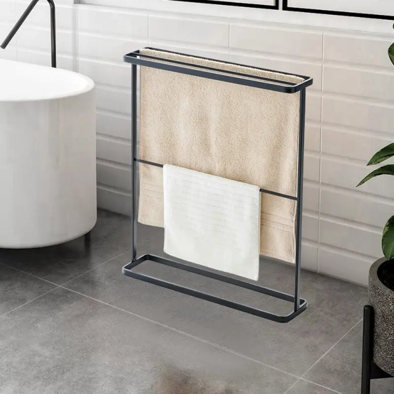 Floor Towel Rack Floor Towel Rack Bathroom Shelf Bathroom Simple Towel Rack