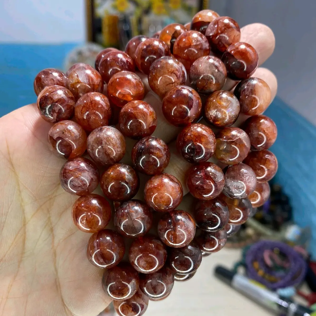 Vòng lắc tay ưu linh lửa 12mm+ Tốt đẹp