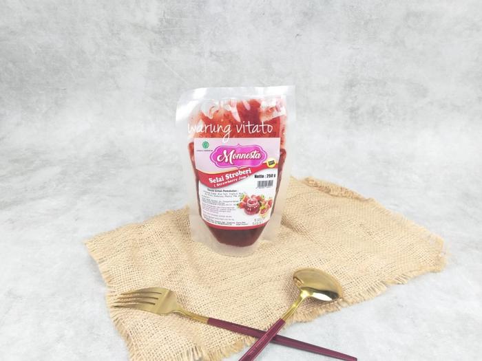 Gambar MONNESTA SELAI STRAWBERRY FILLING 250 GRAM dari warungvitato Kota Tangerang Selatan Tokopedia