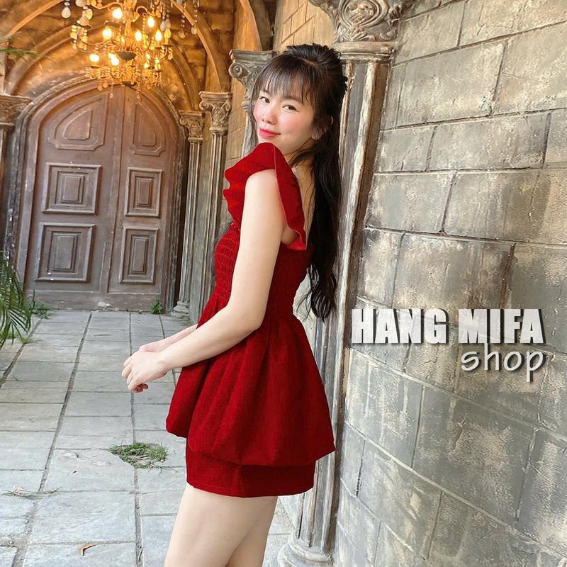 Product Introduction of S5 - Áo Bí Tay Cánh Tiên Chất Nhung Kèm Quần Có Túi Cho Nữ 7