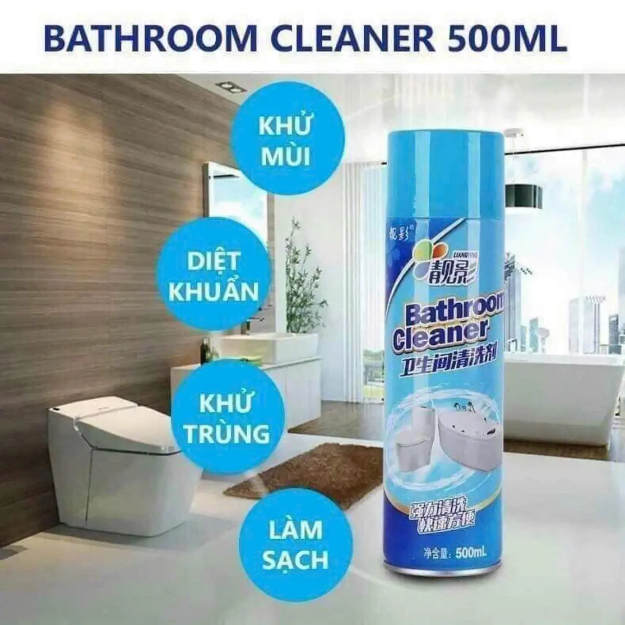 CHAI XỊT TẨY RỬA NHÀ BẾP - NHÀ TẮM - TẨY RỬA TIỆN LỢI CHO GIA ĐÌNH