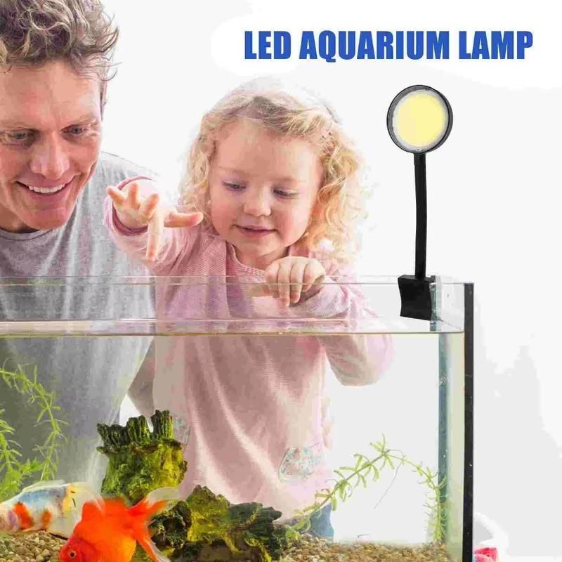 Product Introduction of New Rotatable Fish Tank Clip Lamp LED Full Spectrum Waterproof Water Grass Tank Spotlight USB Power 360-degree Aquarium Plant Light Fish Tank 12