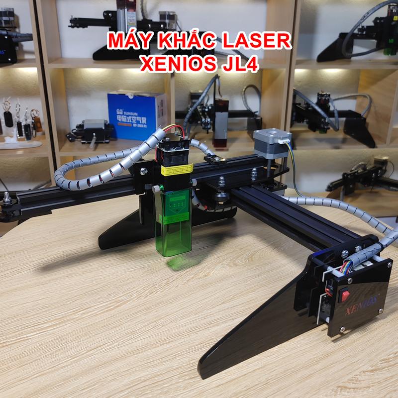 Máy Khắc Laser Mini Xenios JL4 15W Điều Khiển Không Dây Qua Điện Thoại Và Máy Tính