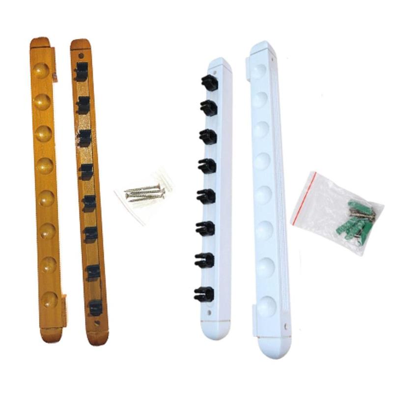 Billiard Pool Cue Rack Pool Accessories Wooden Wall Mount for Players Community Center Sports Clubhouse Family Recreation Room 3