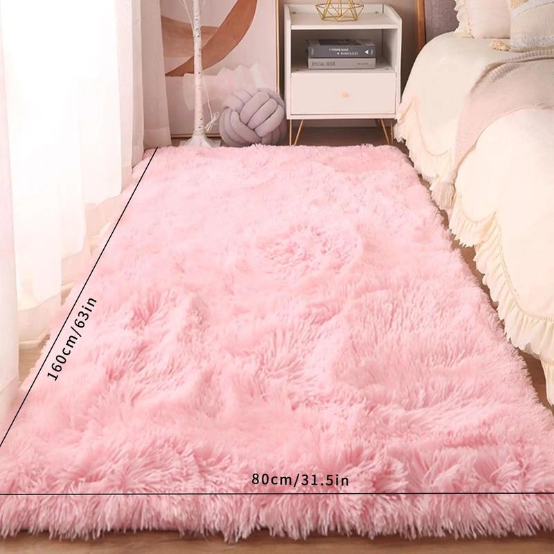 Autumn Homeware Solid Color Comfortable Fuzzy Rug for Room Decor, 1 Count Non-slip Soft Cozy Large Rug for Kitchen Living Room Bedroom Bedside, Cozy Home Accessories, Christmas Gifts, Christmas Decorations 4