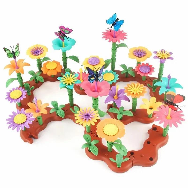 Product Introduction of Flower Garden Building STEM Toys, 1 Set Christmas Gardening Pretend Gift for Kids Toys, Educational Activity Garden Playset, Motor Skills Training & Color Recognizing Montessori Toys, Thanksgiving Christmas Gift Set, Stocking Filler 14